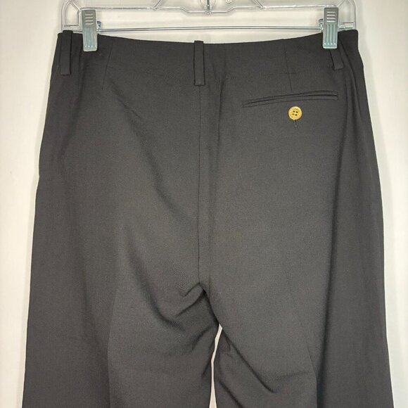 LAUREN RALPH LAUREN Petite 4P Black Trouser Stretch Workwear Career Wide Leg - Picture 2 of 6